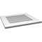Ekena Millwork Vertical Surface Mount PVC Gable Vent: Non-Functional, w/ 3-1/2"W x 1"P Standard Frame, 22"W x 20"H GVPVE22X2001SN - alternate 3